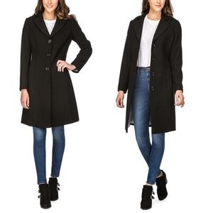 Wool Blend Coat Jacket in Black ~ Multiple Sizes